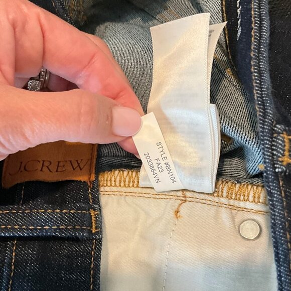 J. Crew Skinny Flare Jeans Rinse Wash Blue High Waist Size 29 Denim Pants - Picture 11 of 11